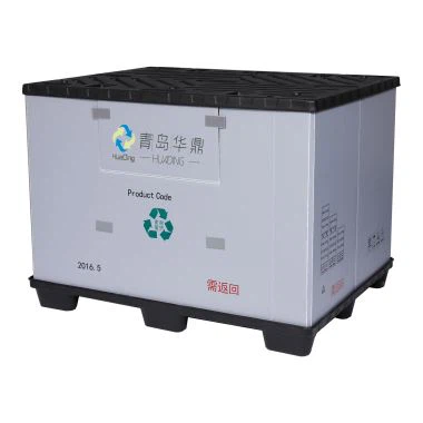 Returnable pallet corrugated plastic sleeves box